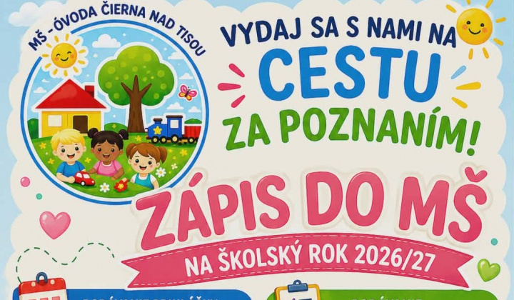 Fotka - Zápis do materskej školy 2026/2027